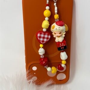 Handmade authentic Molly PopBean phone charm